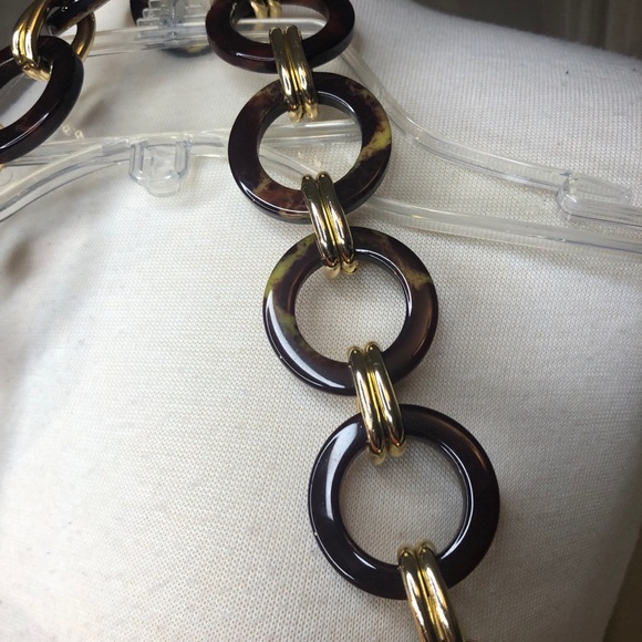 Asos faux croc crossbody  with tortoise shell ring shoulder strap - Picture 3 of 11